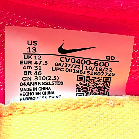 Nike ZoomX Dragonfly Hyper Pink Orange Track Shoes Mens Size 13 CV0400-600 New - Picture 6 of 6